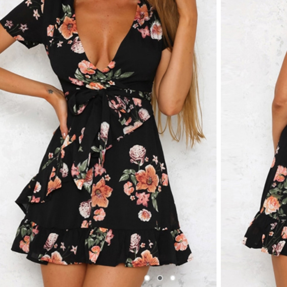 Floral Wrap Dress